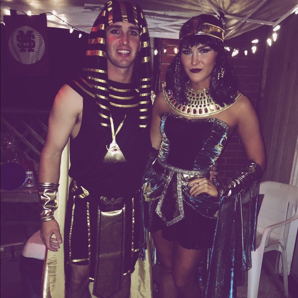 Halloween Egyptian COUPLES costume size S & L - Picture 3 of 5